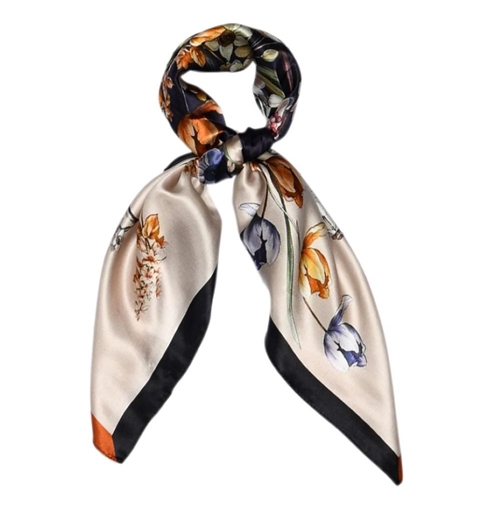 SNEAKY FOX PHOEBE SILK SCARF MARMELADE